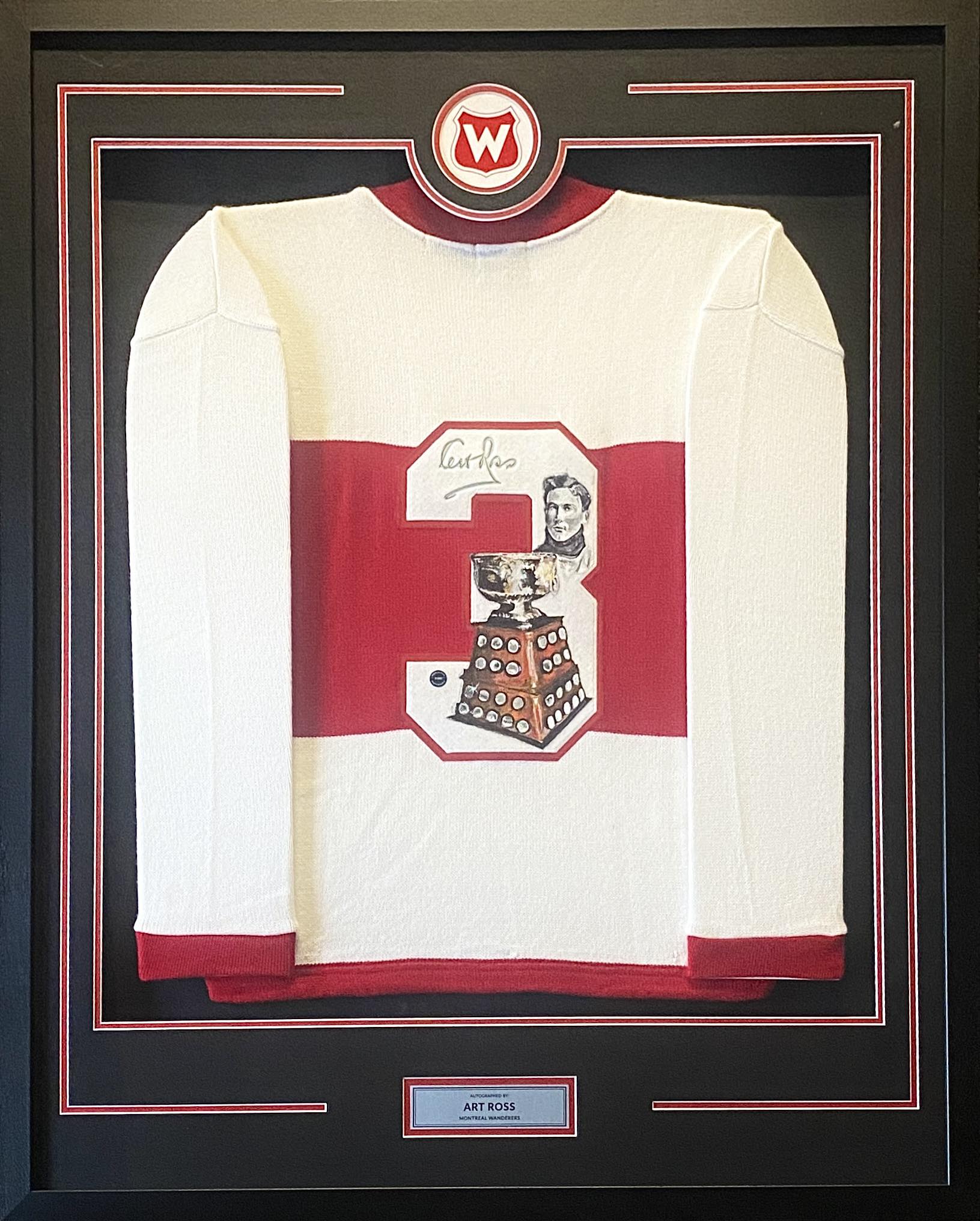 Tim Horton (deceased 1974) Signed Toronto Maple Leafs Vintage Wool
