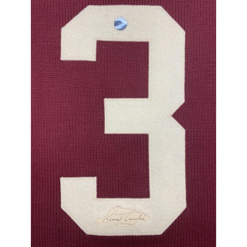 "The Big Train" Lionel Conacher (deceased 1954) Signed Montreal Maroons Vintage Wool 1930's Model Jersey