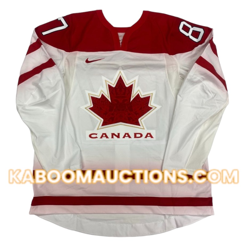 Sidney CROSBY Signed Team Canada Sochi 2010 Olympic White Jersey *RARE*