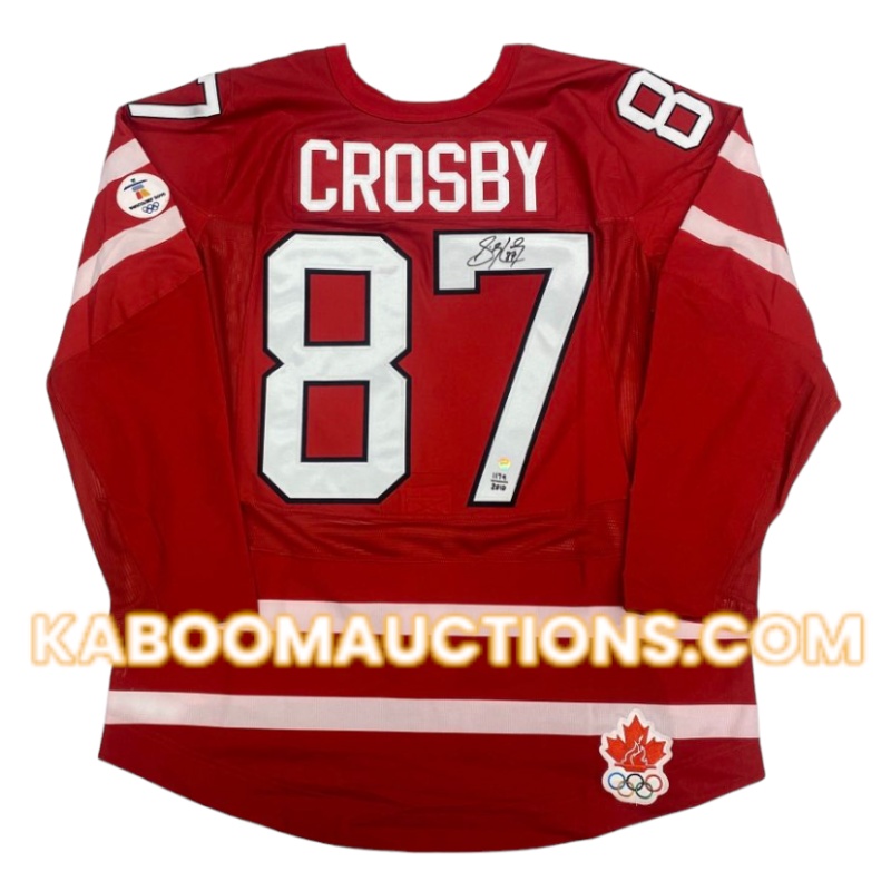 Sidney CROSBY Signed Team Canada Vancouver 2010 Olympic Red LTD Jersey *RARE*