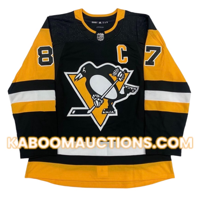 Sidney CROSBY Signed Pittsburgh Penguins Pro Adidas Black Jersey