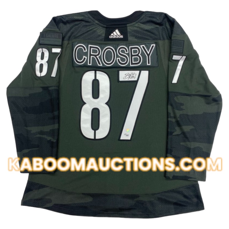 Sidney CROSBY Signed Pittsburgh Penguins CAMO LTD Pro Adidas Jersey