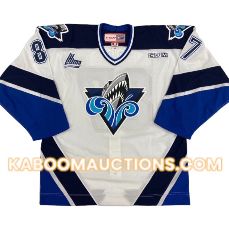 Sidney CROSBY Signed Rimouski Oceanic Pro CCM White Jersey