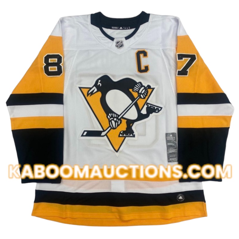 Sidney CROSBY Signed Pittsburgh Penguins Pro Adidas White Jersey