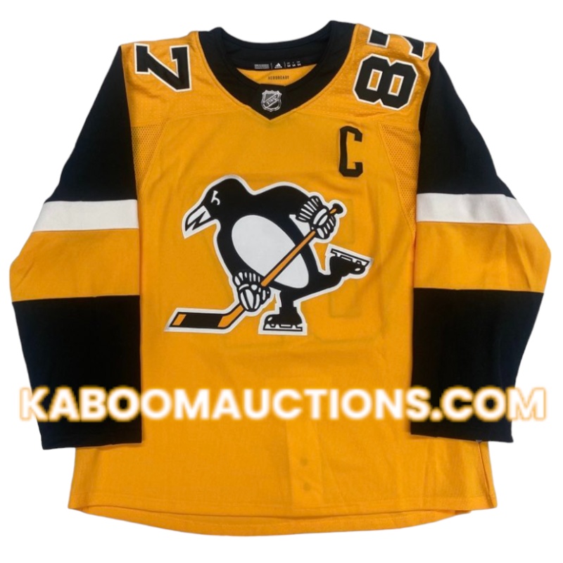 Sidney CROSBY Signed Pittsburgh Penguins 3rd Model Pro Adidas Jersey