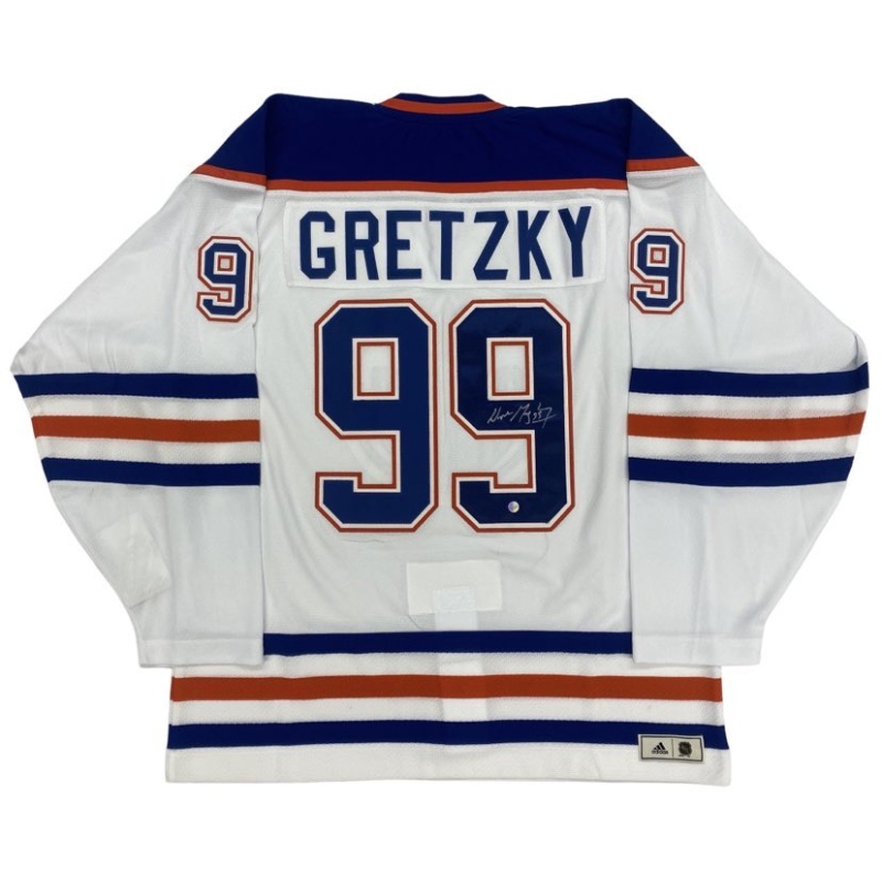 Wayne GRETZKY Signed Edmonton Oilers White Jersey