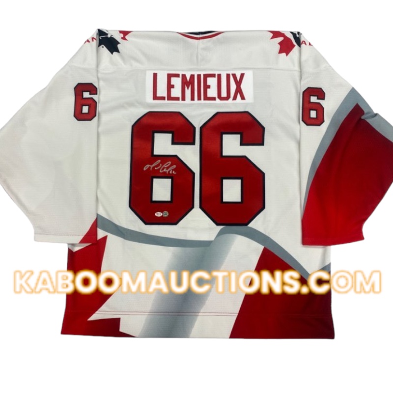 Mario LEMIEUX Signed 1996 Team Canada Bauer Pro Jersey *RARE*