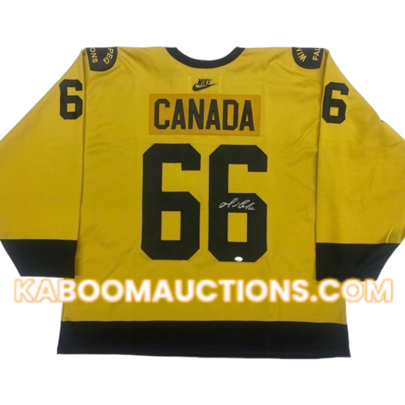 VERY RARE Mario LEMIEUX Signed Team Canada Falcons Nike World Cup Jersey