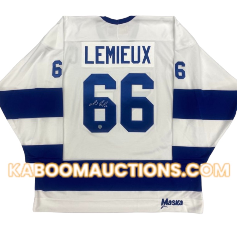 Mario LEMIEUX Signed Laval Voisins Junior 1983-84 Model Jersey *RARE*