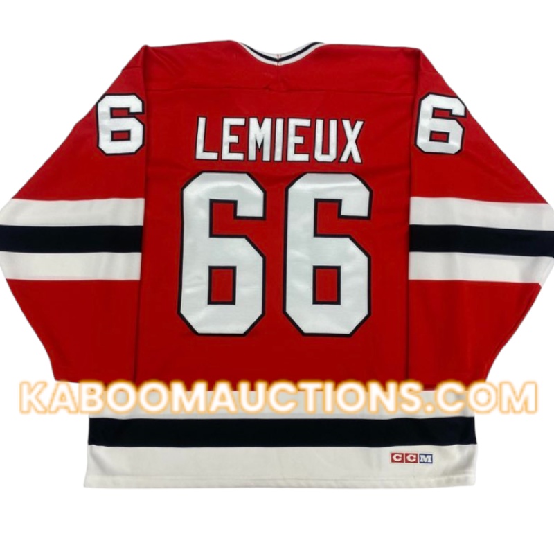 Mario LEMIEUX Signed Russian Penguins CCM Jersey *VERY RARE!*