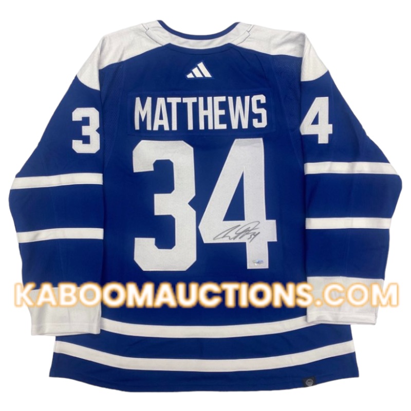 Auston MATTHEWS Signed Toronto Maple Leafs Pro Adidas Reverse Retro 2.0 Jersey