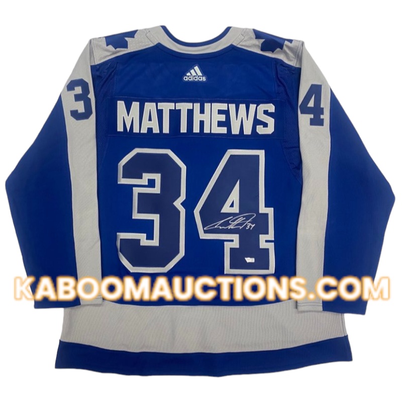 Auston MATTHEWS Signed Toronto Maple Leafs Pro Adidas Reverse Retro Jersey