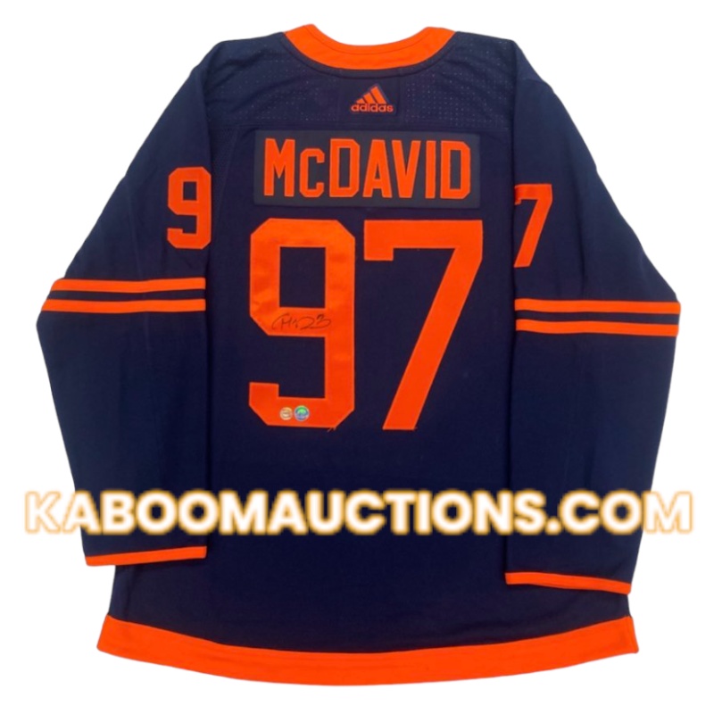 Connor MCDAVID Signed Edmonton Oilers Pro Adidas Alternate Jersey