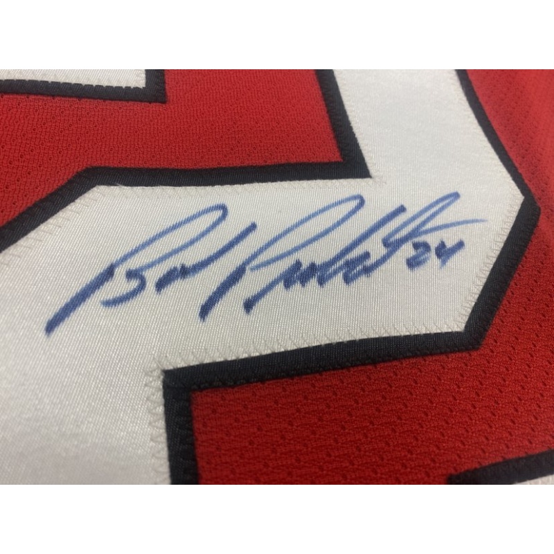 Bob Probert Signed Chicago Blackhawks HAND PAINTED 1/1 Pro Reebok Jersey