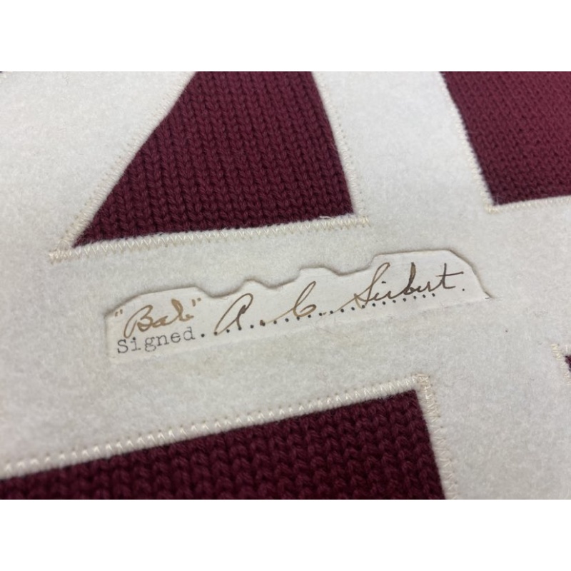 Babe Siebert (deceased 1939) Signed Montreal Maroons Vintage Wool 1930's Model Jersey