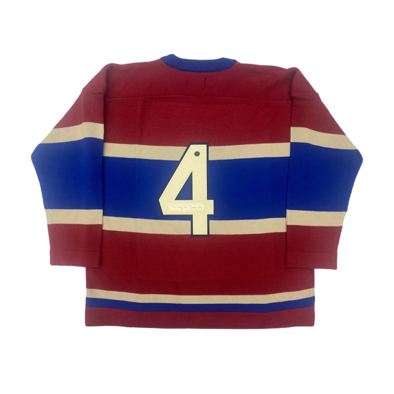 "Newsy" Ed Lalonde (deceased 1970) Signed Montreal Canadiens Vintage Wool 1915 Model Jersey